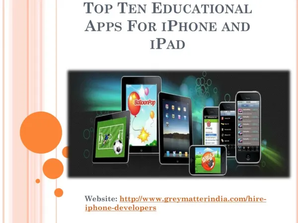Amazing Top 10 Educational Application for Your Smart iPhone