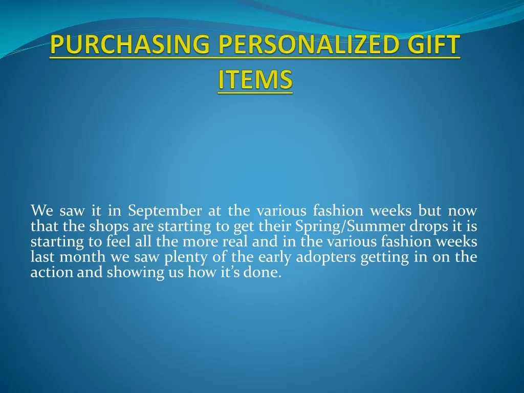 purchasing personalized gift items