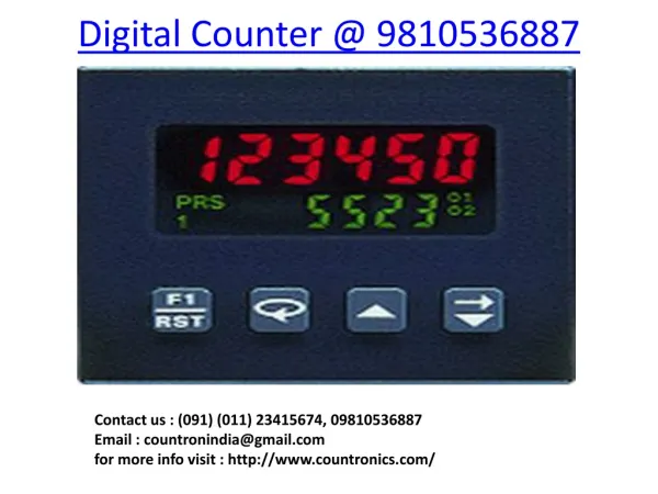 digital counter @ 9810536887