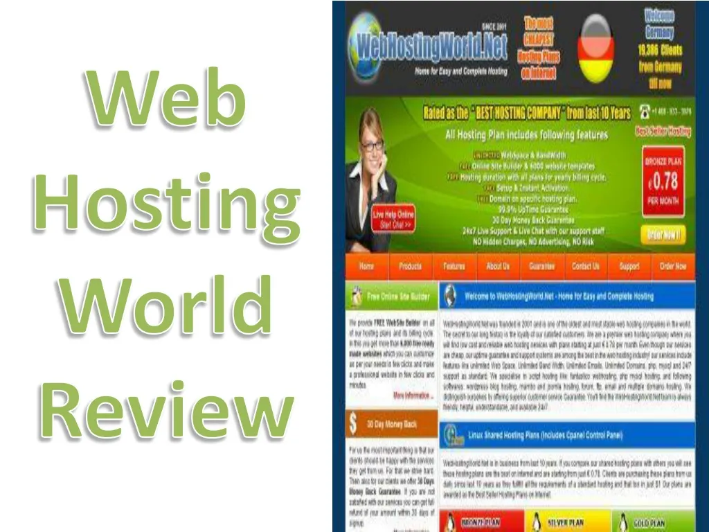 web hostingworld review