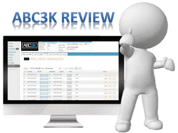 ABC3K Review ( Automatic Backlink Creator WordPress Plugin )