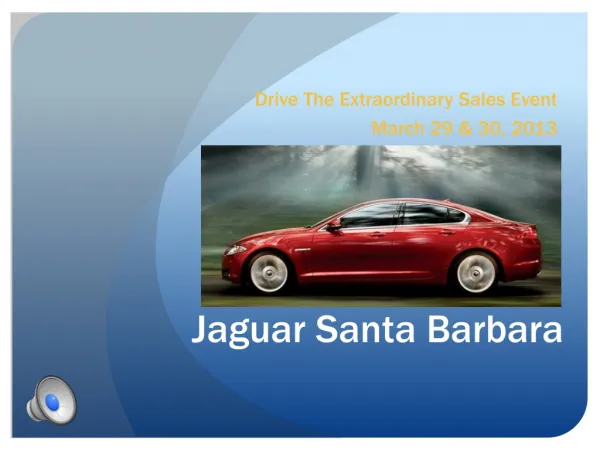 Drive The Extraordinary Sales Event March 29 & 30, 2013