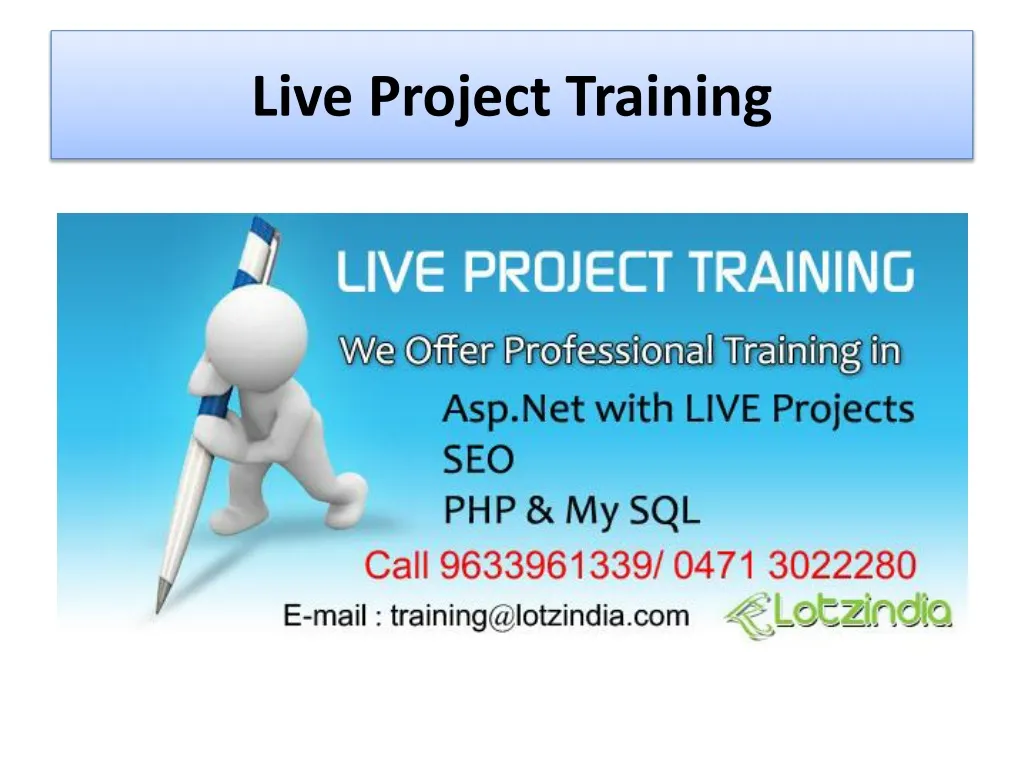 live project training