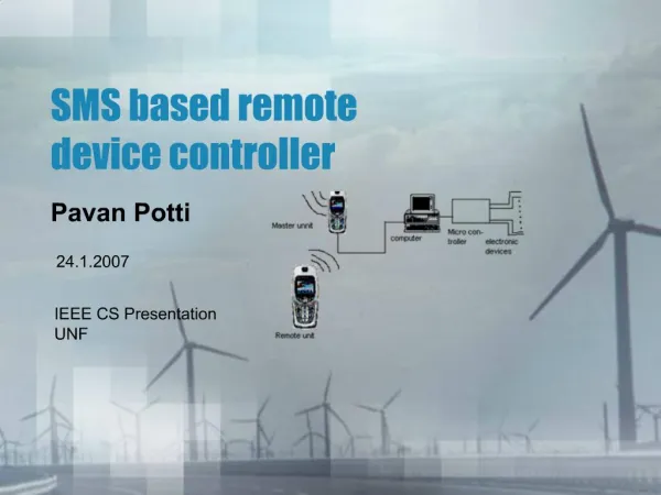 SMS based remote device controller