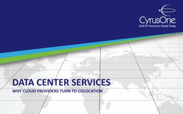 Data Center Services: Why Cloud Providers Turn to Colocation