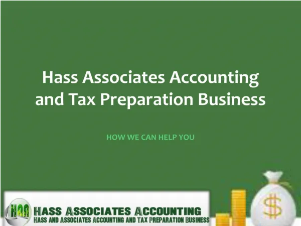 Hass Associates Accounting and Tax Preparation Business | HO