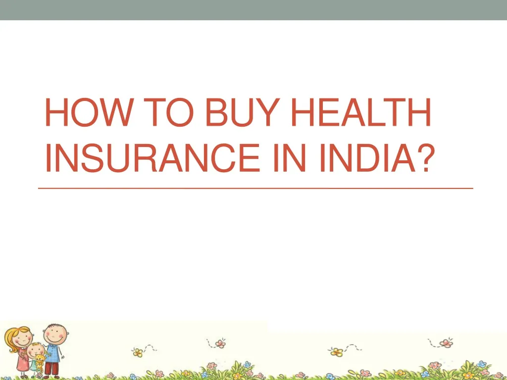 how to buy health insurance in india