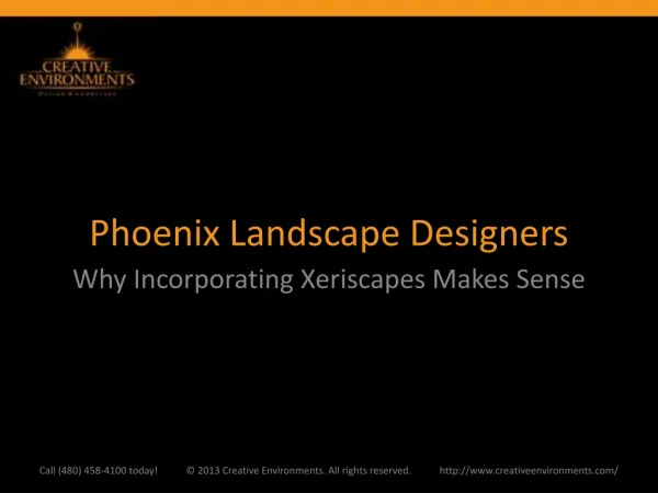 Phoenix Landscape Designers: Why Incorporating Xeriscapes Ma