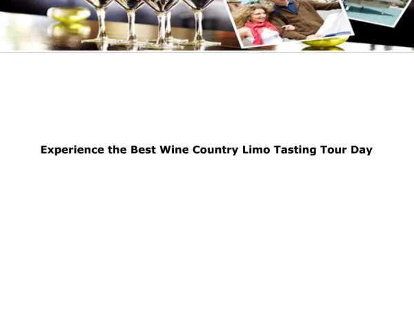 Experience the Best Wine Country Limo Tasting Tour Day