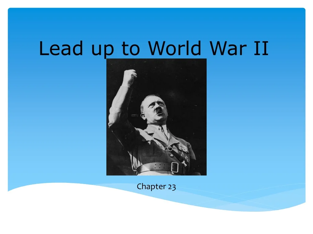 lead up to world war ii