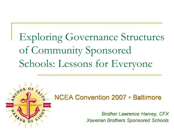 Exploring Governance Structures of Community Sponsored Schools ...