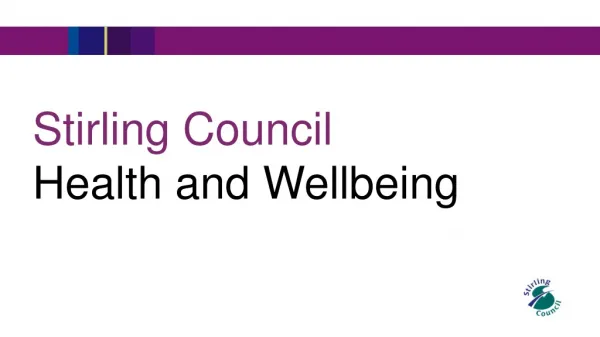 Stirling Council Health and Wellbeing