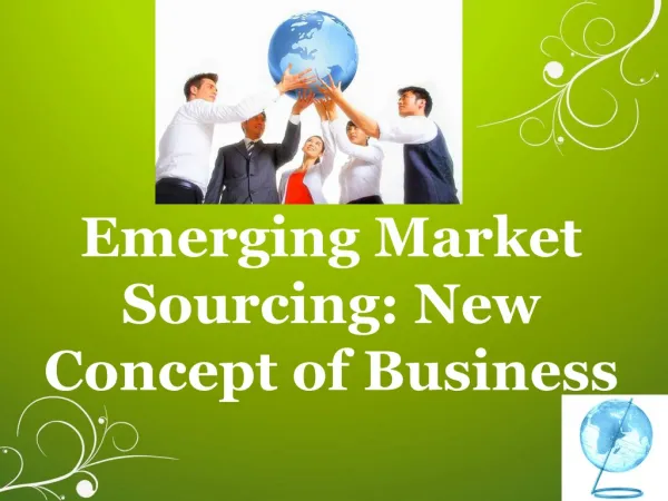 Emerging Market Sourcing: New Concept of Business