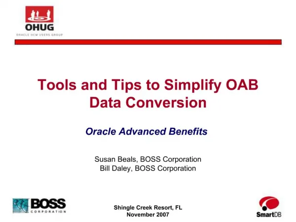 Tools and Tips to Simplify OAB Data Conversion