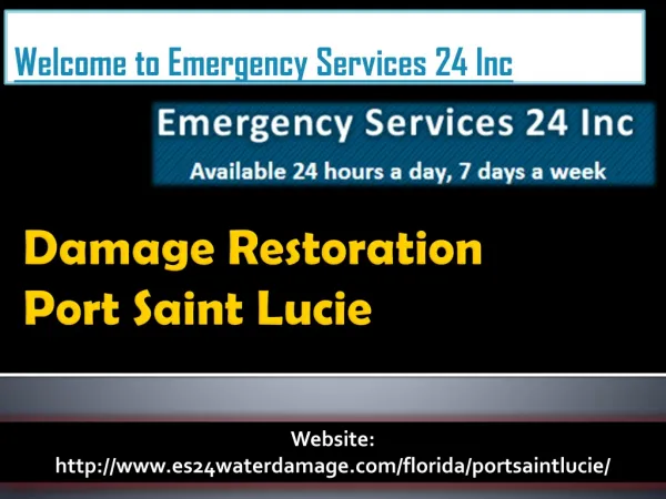 Damage Restoration Port Saint Lucie