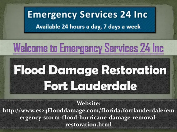 Flood Damage Restoration Fort Lauderdale