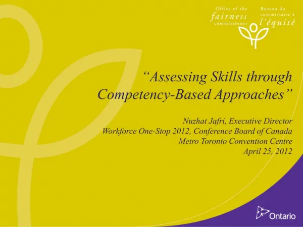 “Assessing Skills through Competency-Based Approaches”
