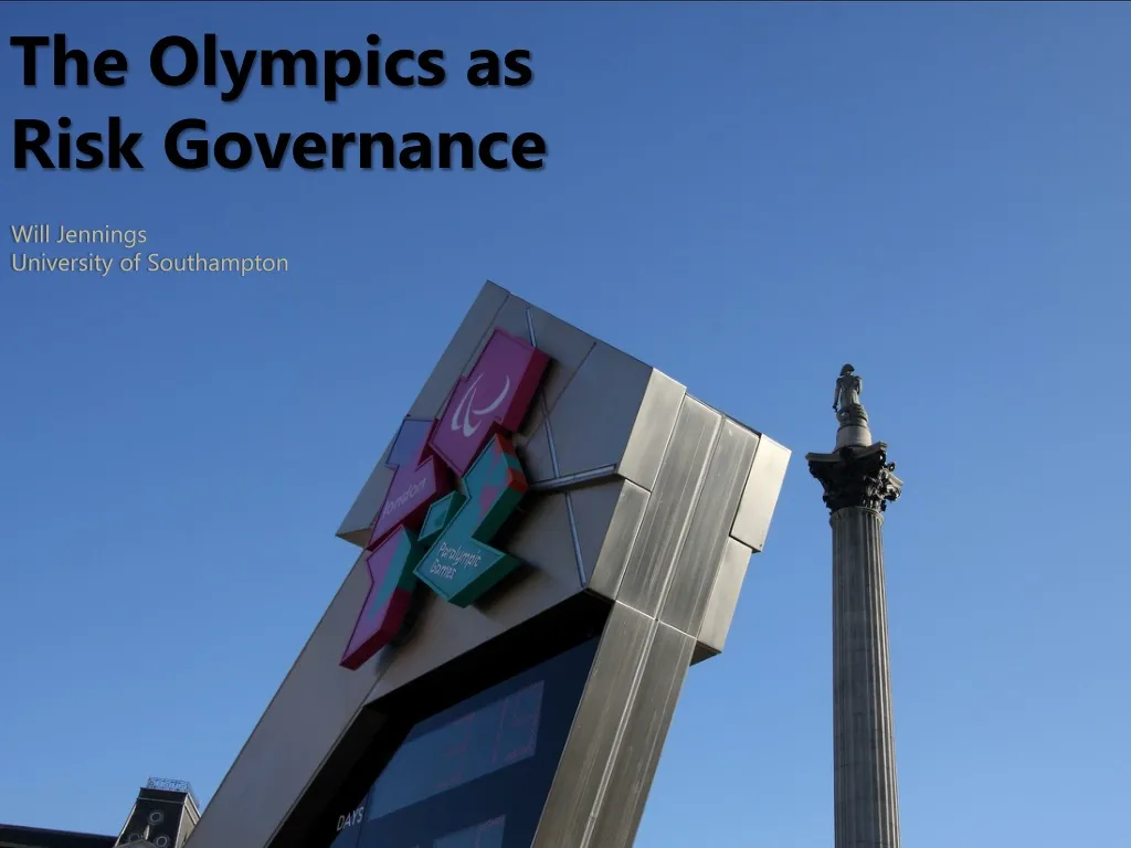 the olympics as risk governance