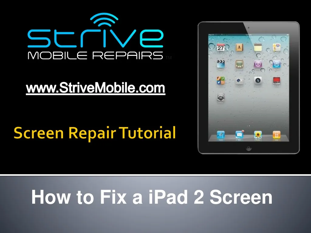 how to fix a ipad 2 screen
