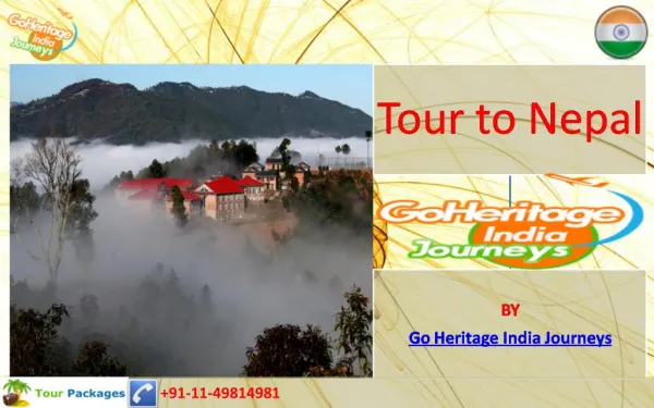 Book Nepal Tours and Travel Packages at Go Heritage India