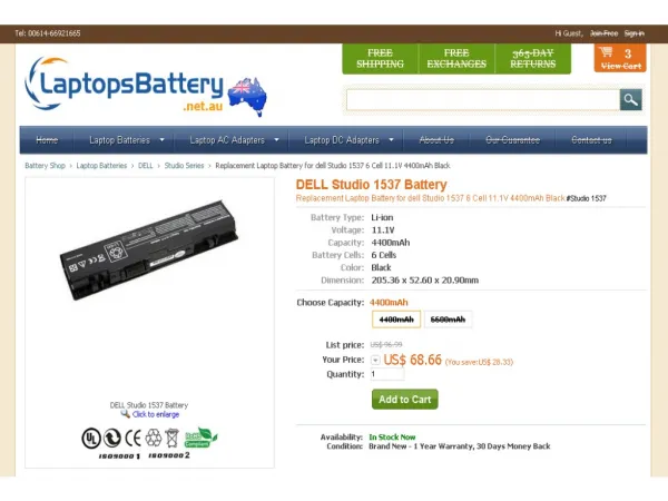 How to Identify an Original Dell Studio 1537 Battery-www.lap