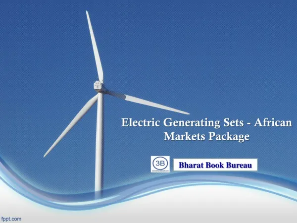 Electric Generating Sets - African Markets Package