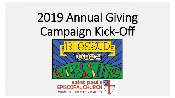 2019 Annual Giving Campaign Kick-Off