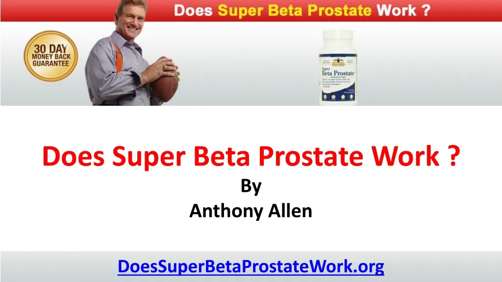 does super beta prostate work