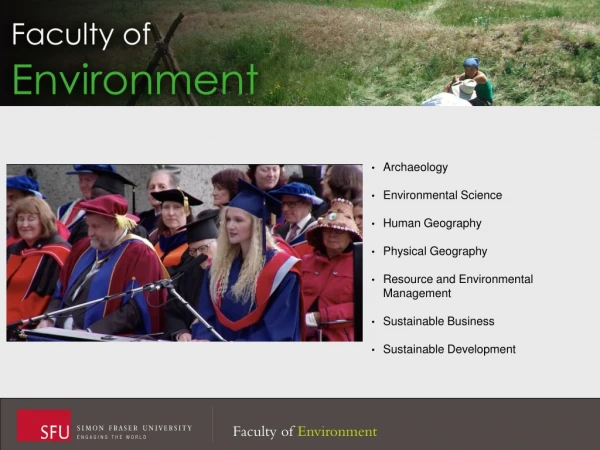 Archaeology Environmental Science Human Geography Physical Geography