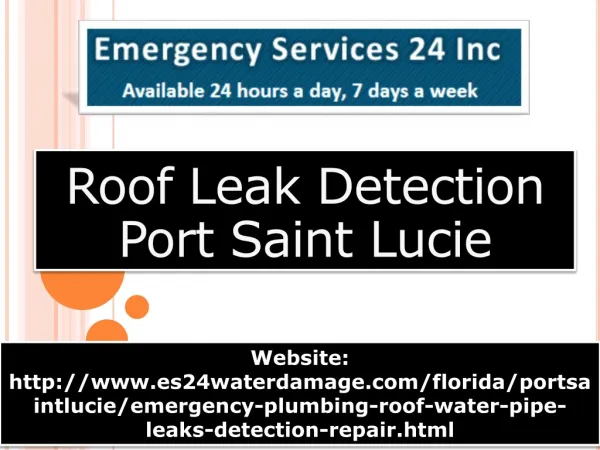 Roof Leak Detection Port Saint Lucie