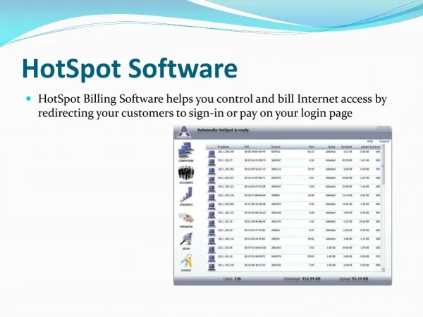 HotSpot Software for WiFi Hotspot Billing