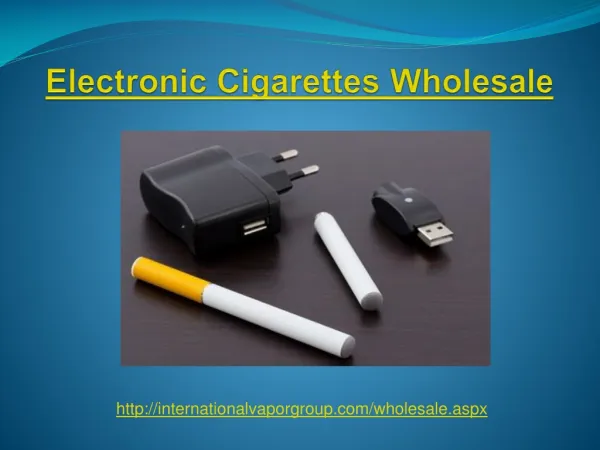 Electronic Cigarettes Wholesale