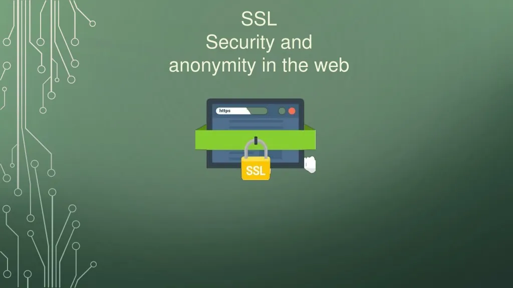 ssl security and anonymity in the web