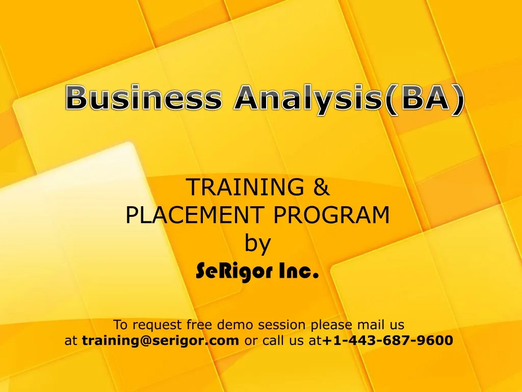business analysis ba