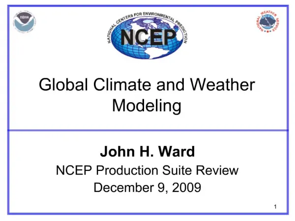 Global Climate and Weather Modeling