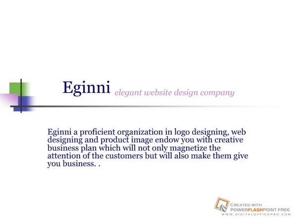 Eginni a webdesigning company