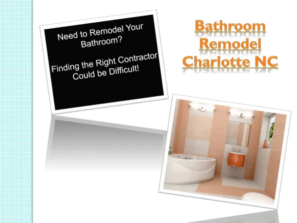 Bathroom Remodel Charlotte NC