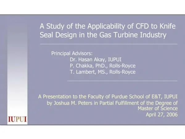 A Study of the Applicability of CFD to Knife Seal Design in the ...