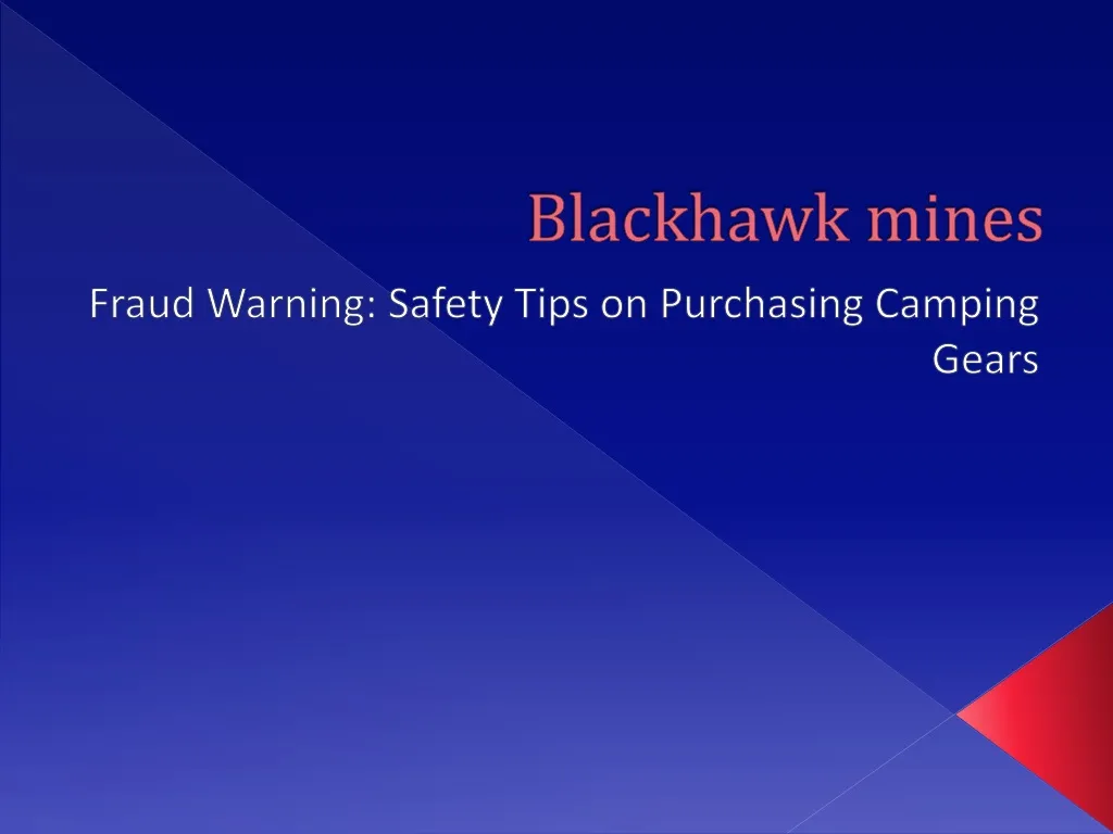 blackhawk mines