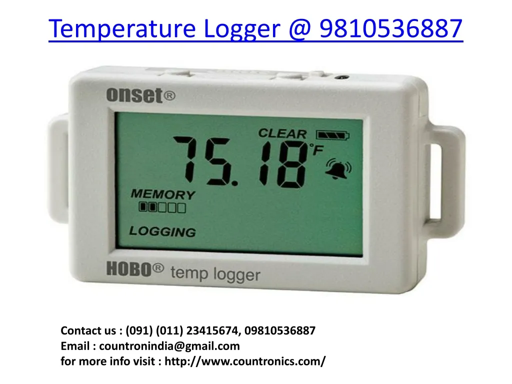 temperature logger @ 9810536887