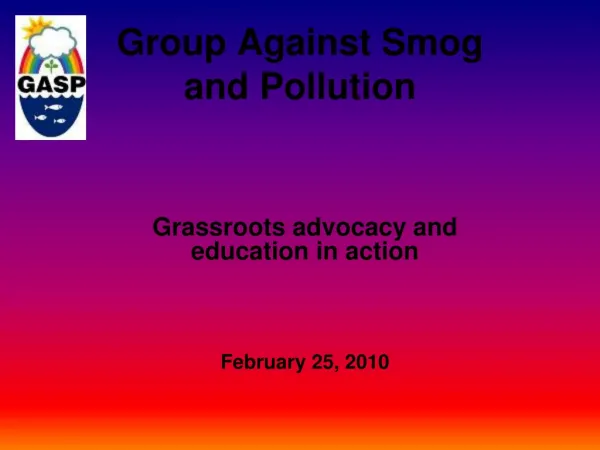 Group Against Smog and Pollution