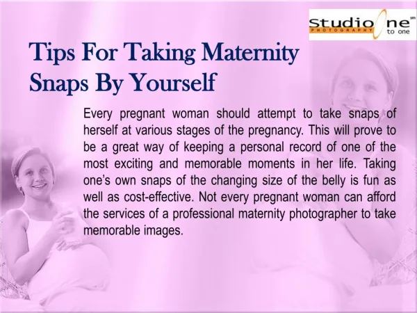 Tips For Taking Maternity Snaps By Yourself