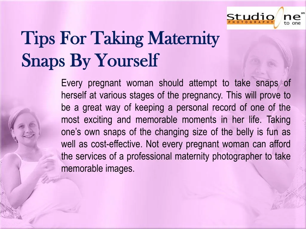 tips for taking maternity snaps by yourself