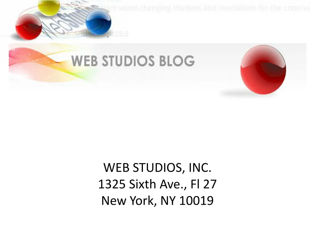web studios inc 1325 sixth ave fl 27 new york ny 10019