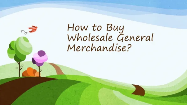 4 Points to Consider before Buying Wholesale General Merchan