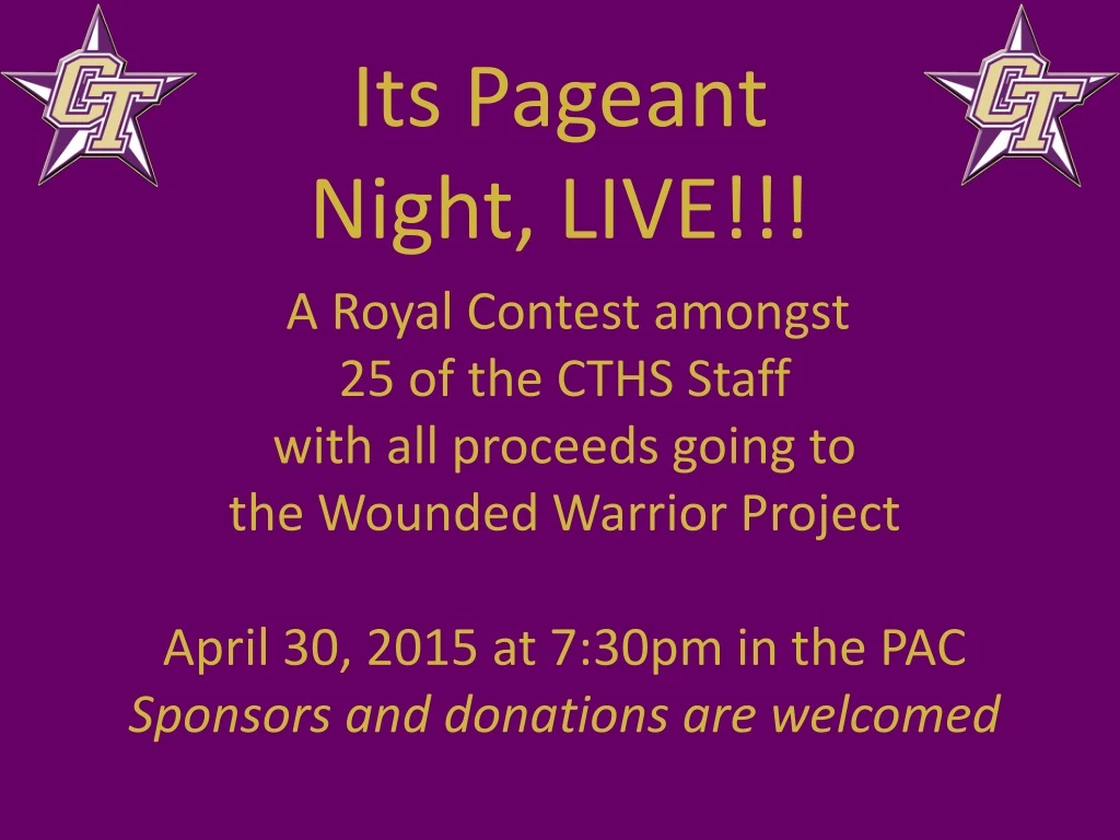 its pageant night live