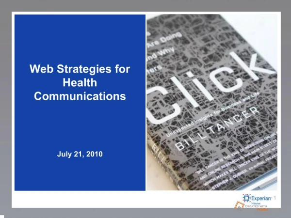 Web Strategies for Health Communications