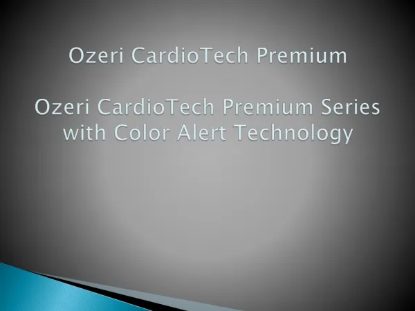 Ozeri CardioTech Premium