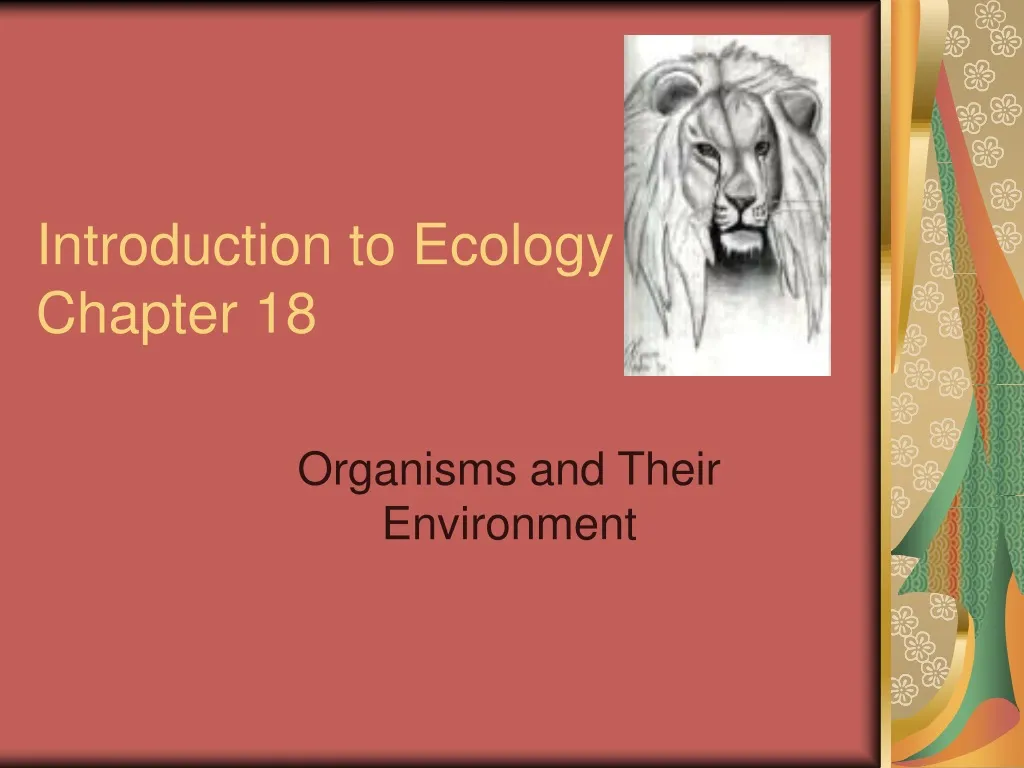 introduction to ecology chapter 18