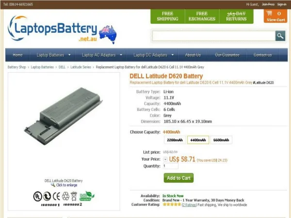 An Overview of Dell Latitude D620 Battery and Adapter